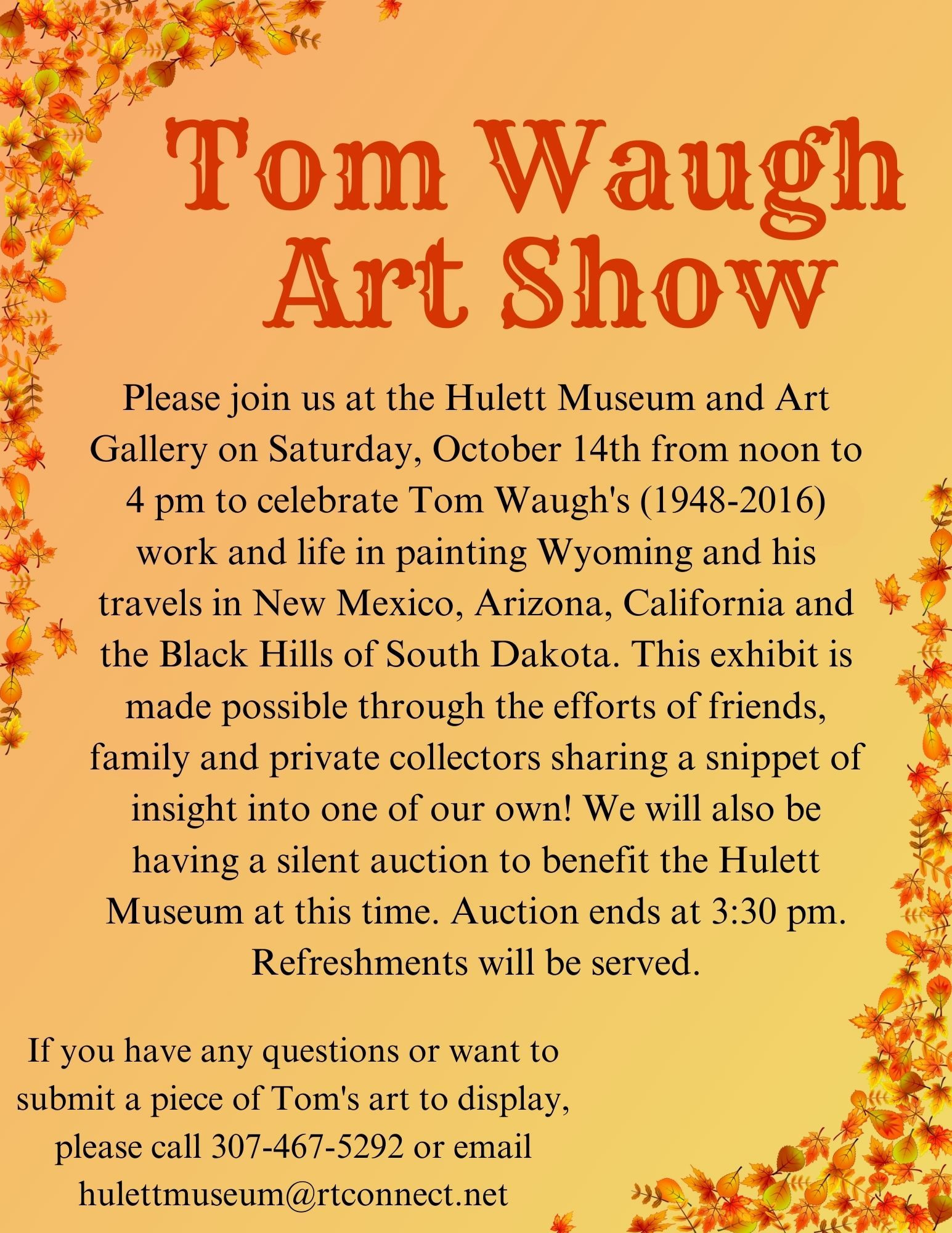 Tom Waugh Art Show